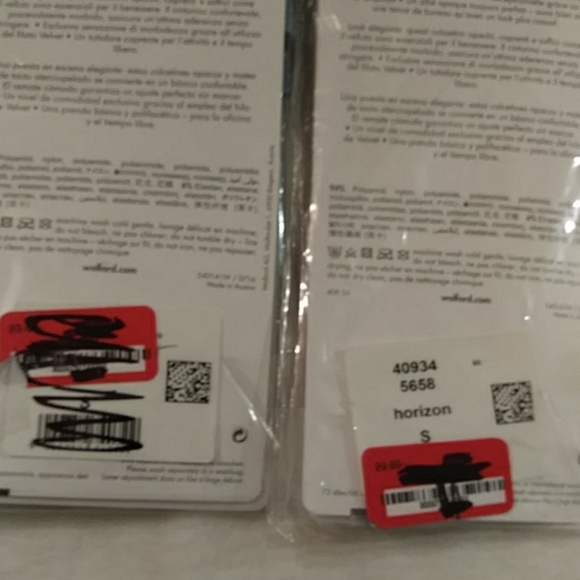 2)WOLFORD Velvet 66 Trouser Nylons (Horizon) Socks - Picture 7 of 8